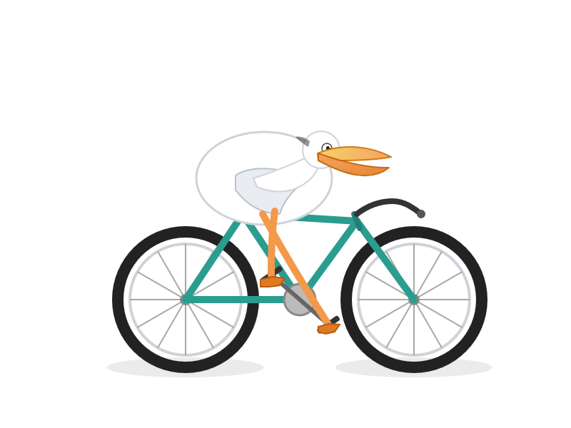 Pelican on a bicycle drawn by GPT-5