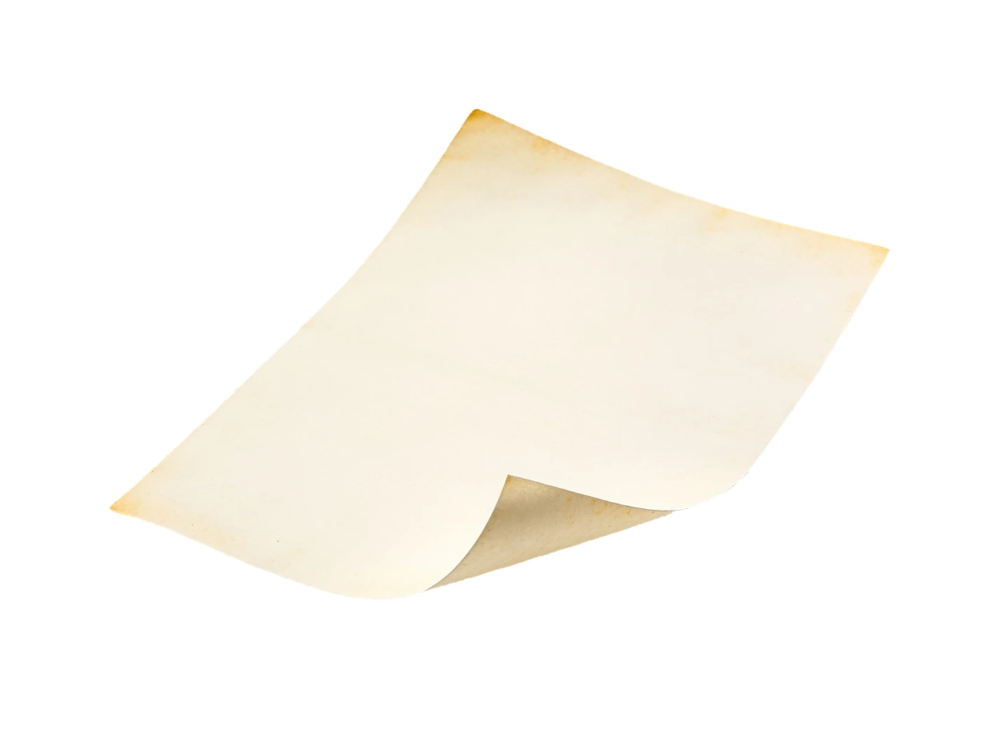 One sheet of paper, handed over on the way in