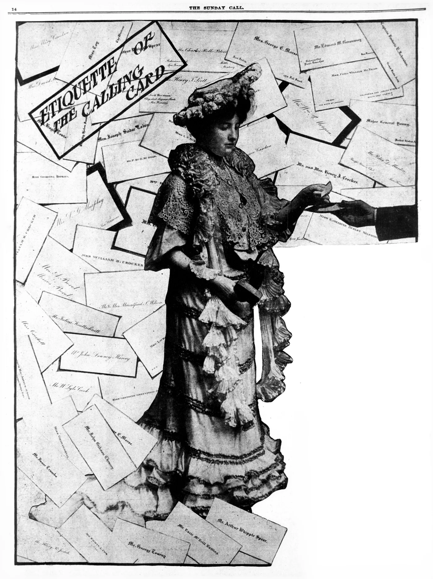 The etiquette of the calling card, San Francisco Call, 1903