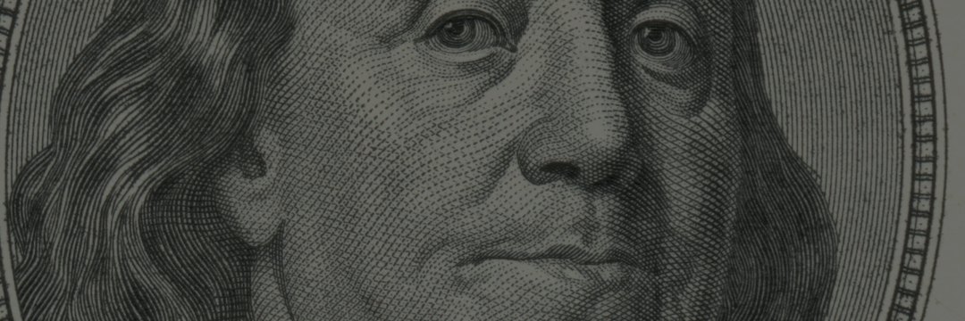 An engraved banknote, up close