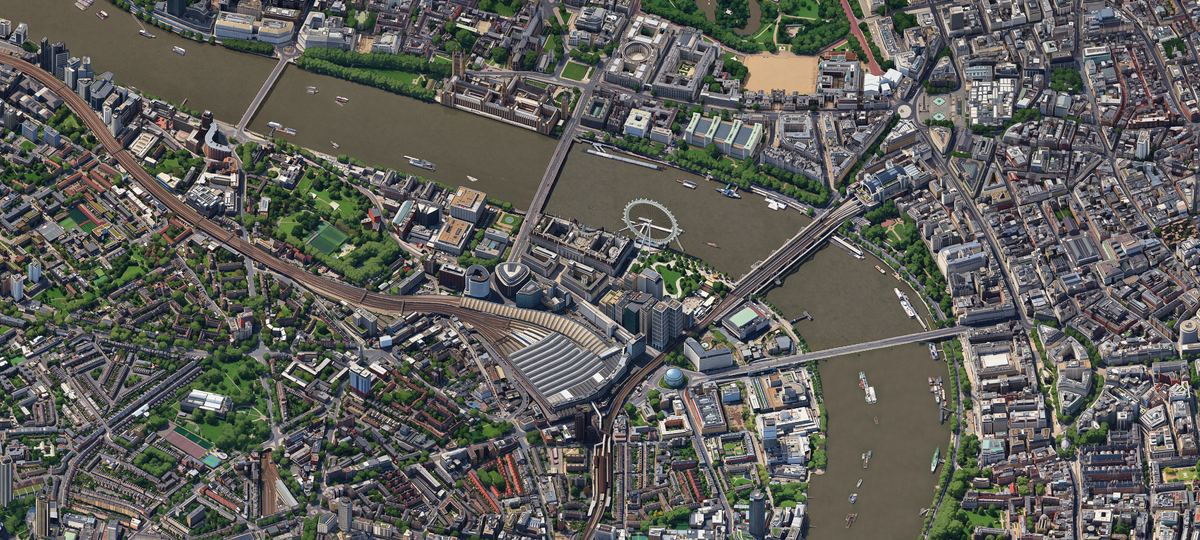 Central London, drawn