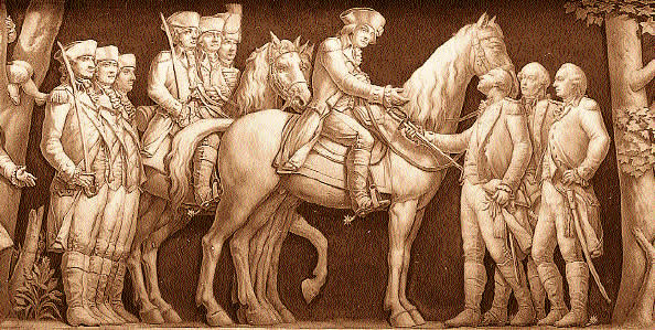 Surrender of Cornwallis at Yorktown  – the decisive British defeat that ended the American Revolutionary War