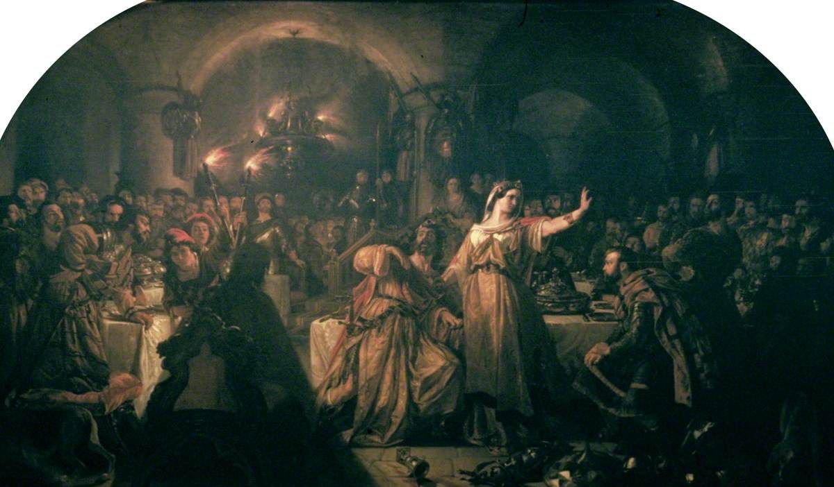The banquet scene