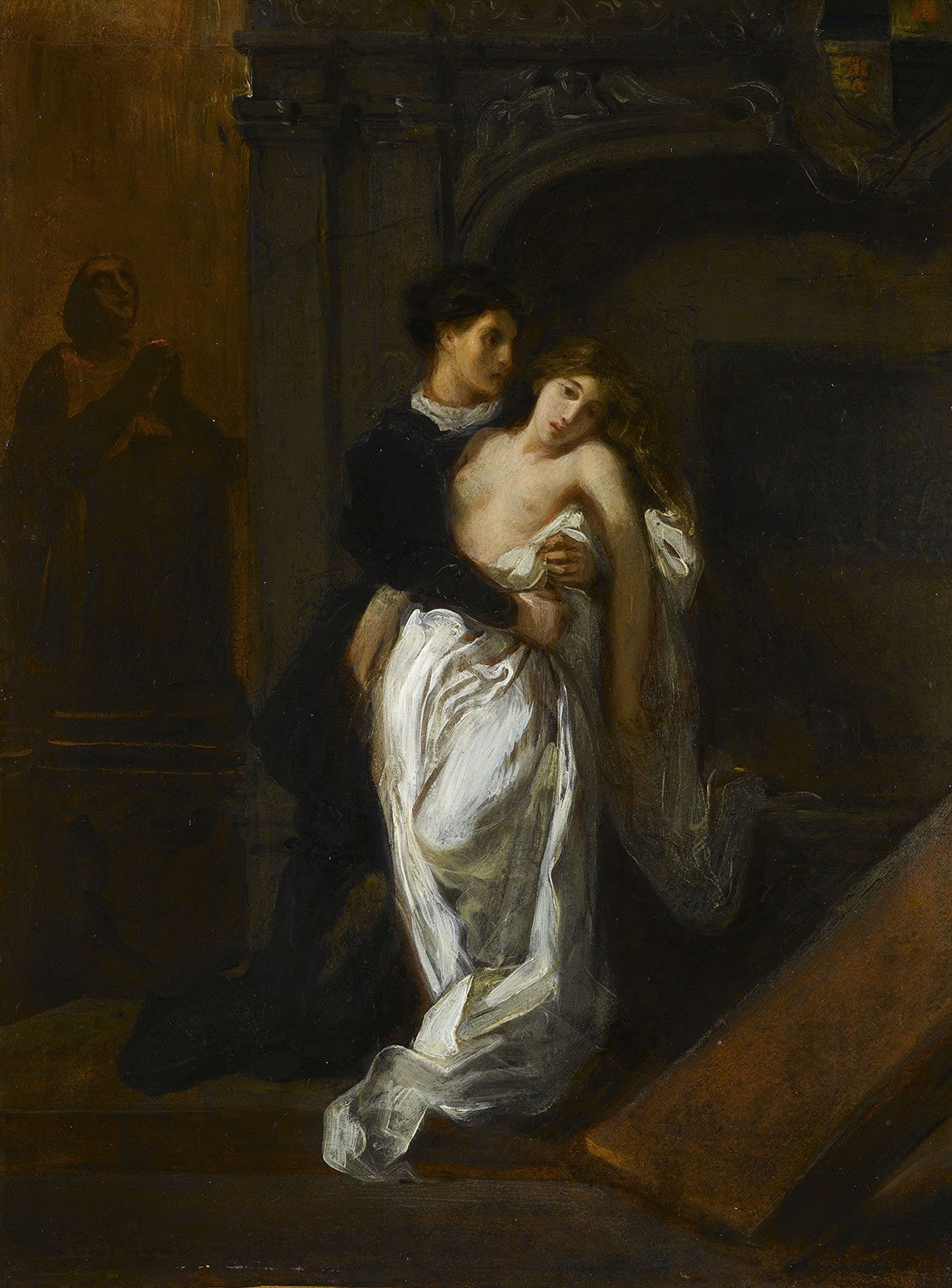 Romeo and Juliet at the tomb of the Capulets