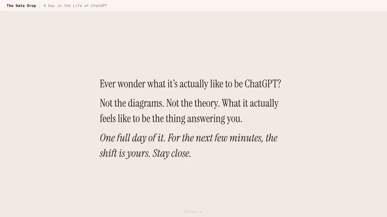 A Day in the Life of ChatGPT