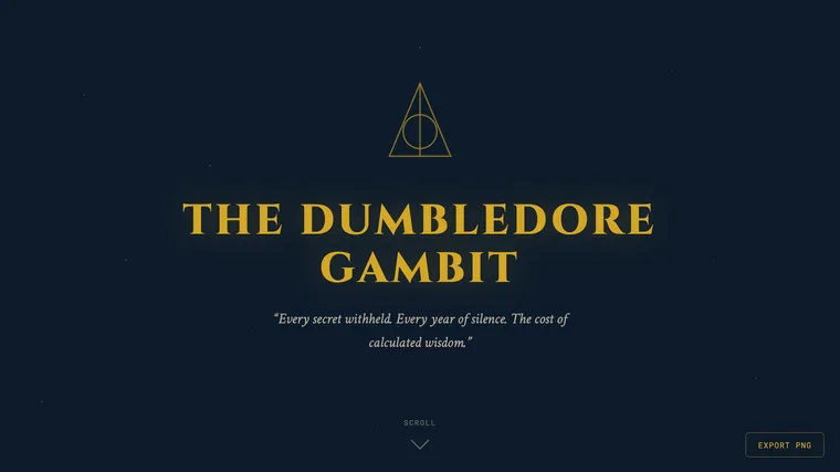 The Dumbledore Gambit