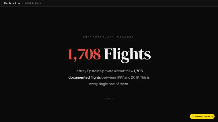 Every Epstein Flight, Visualized