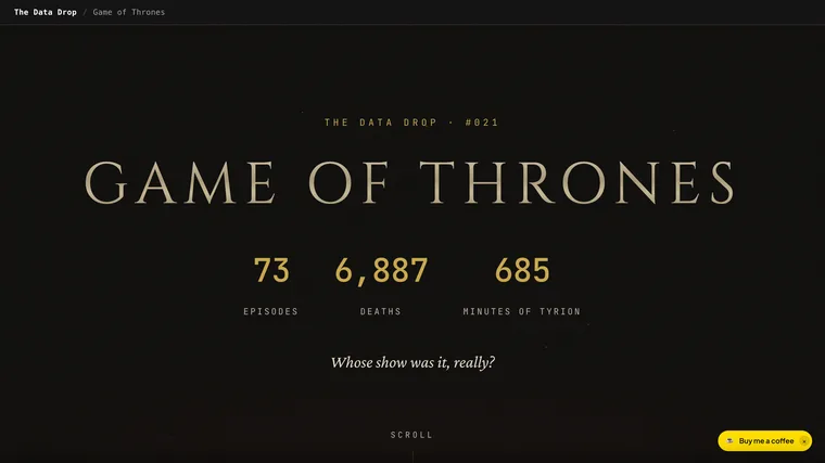 Game of Thrones: By the Numbers
