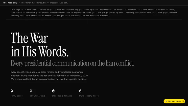 The War in His Words