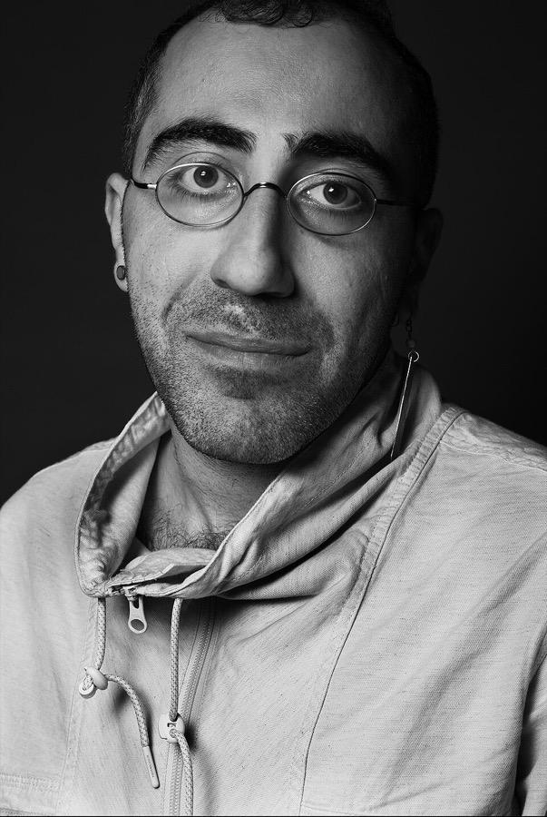 Behdad Esfahbod, black and white portrait