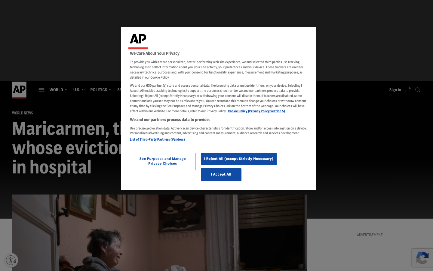 AP News, seen from India on 9 October 2026: 