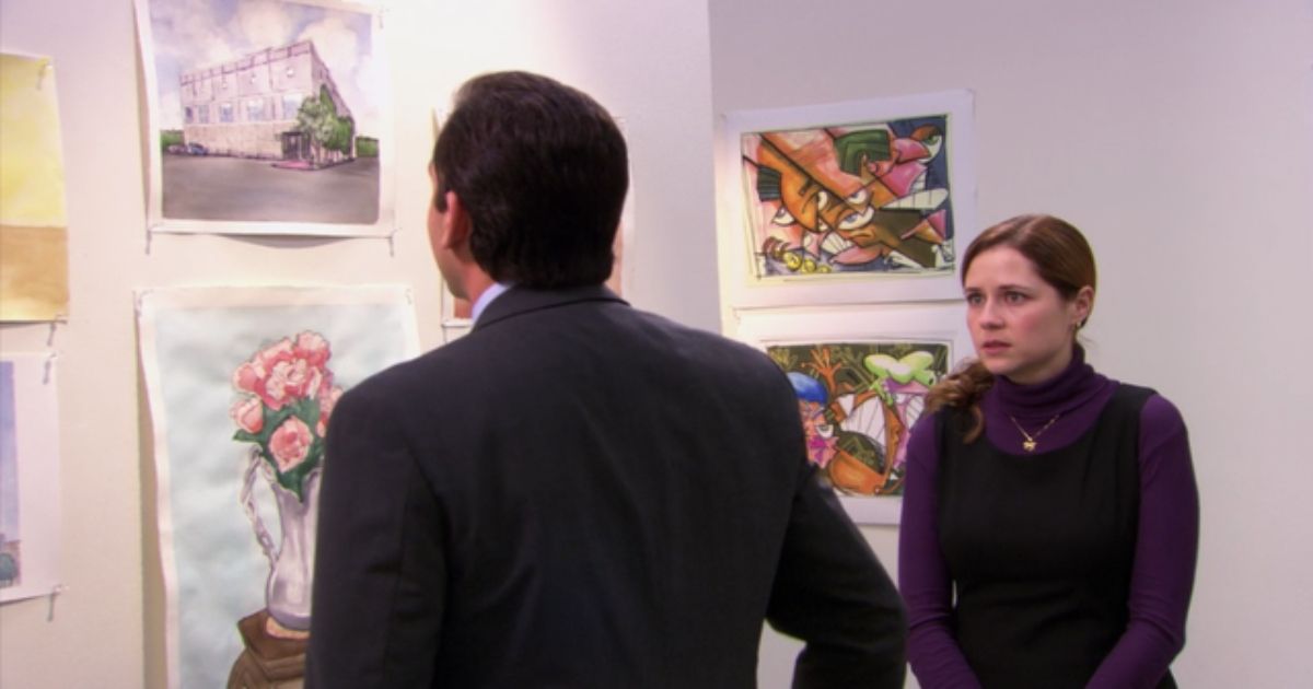 Michael at Pam's art show