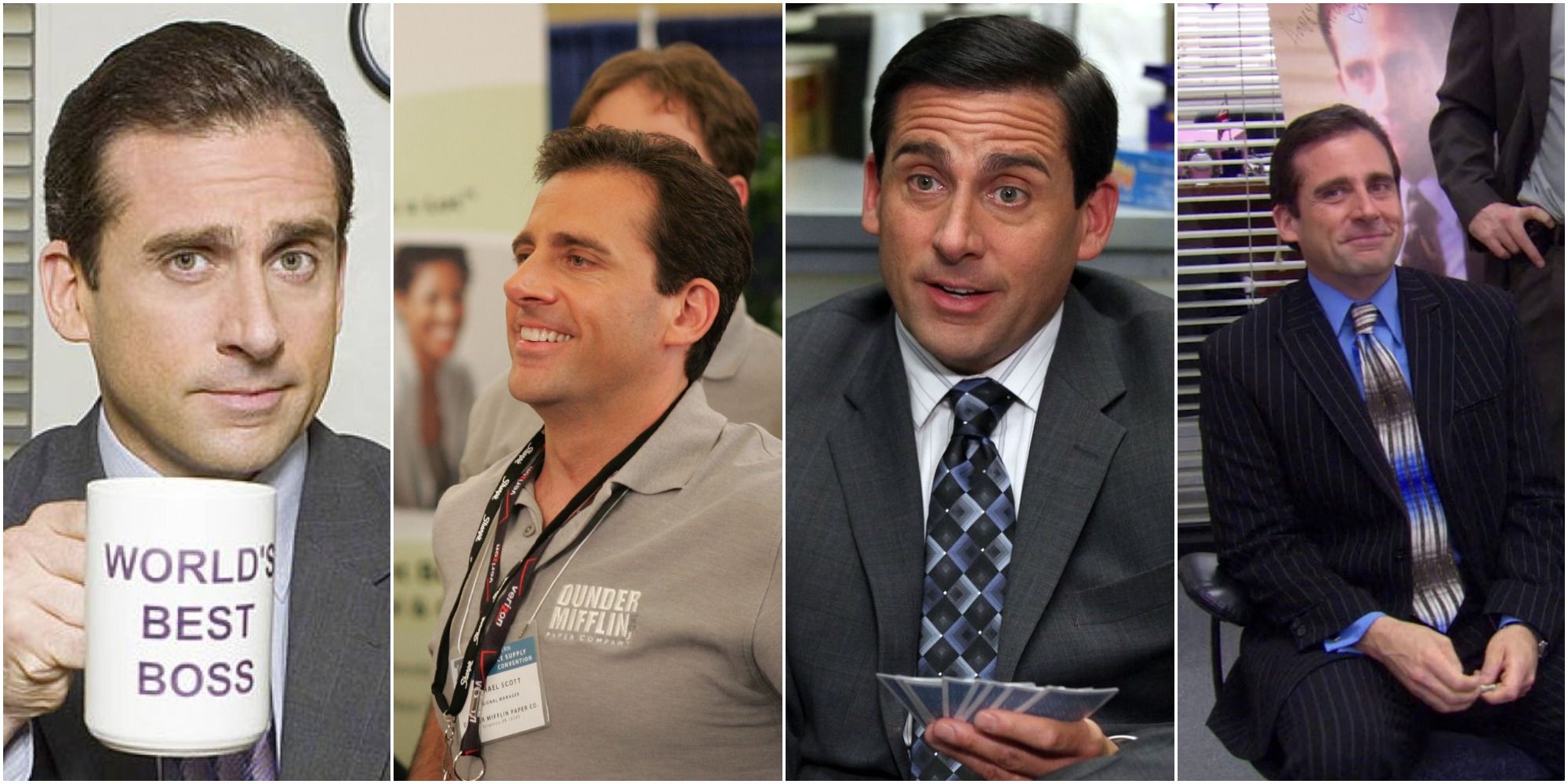Michael Scott in moments across the show