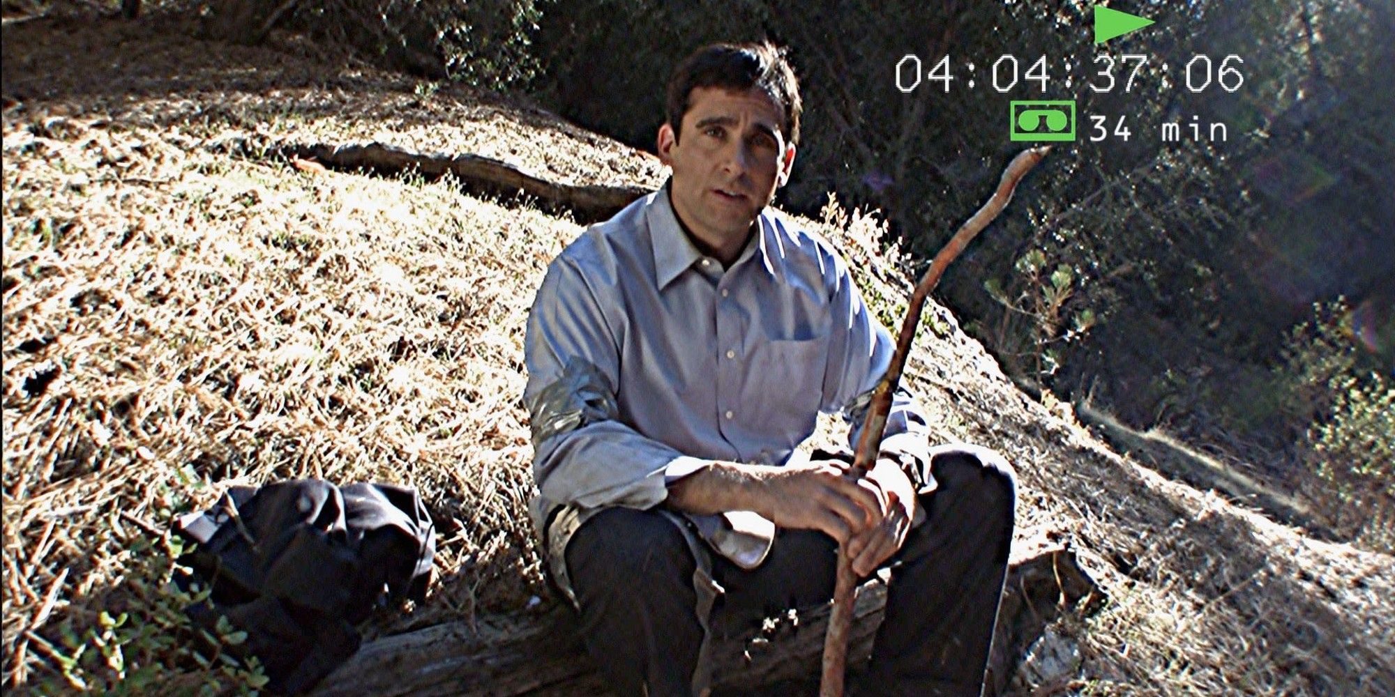 Michael as Survivor Man in the woods