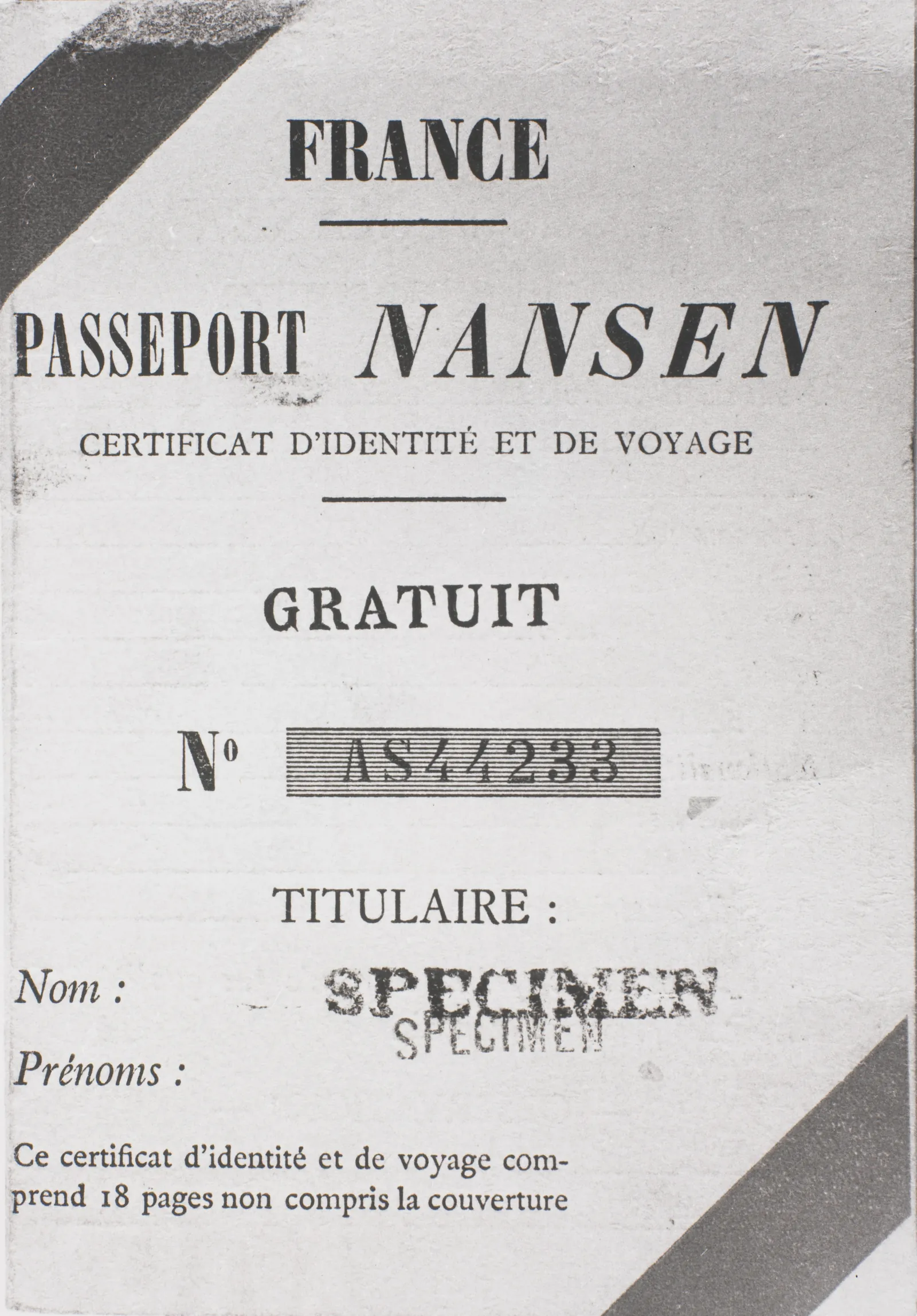 A Nansen passport