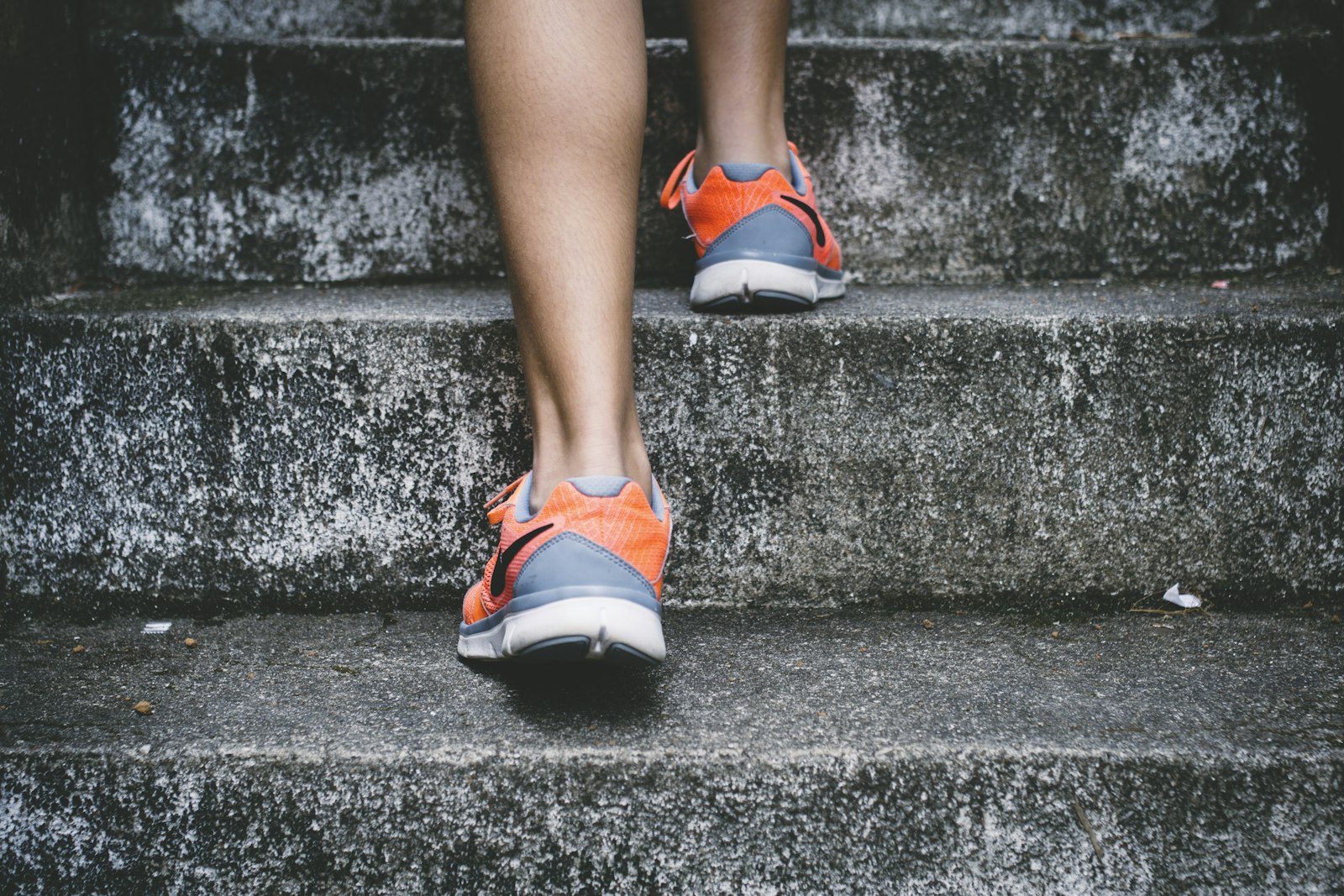 Someone moving quickly on foot