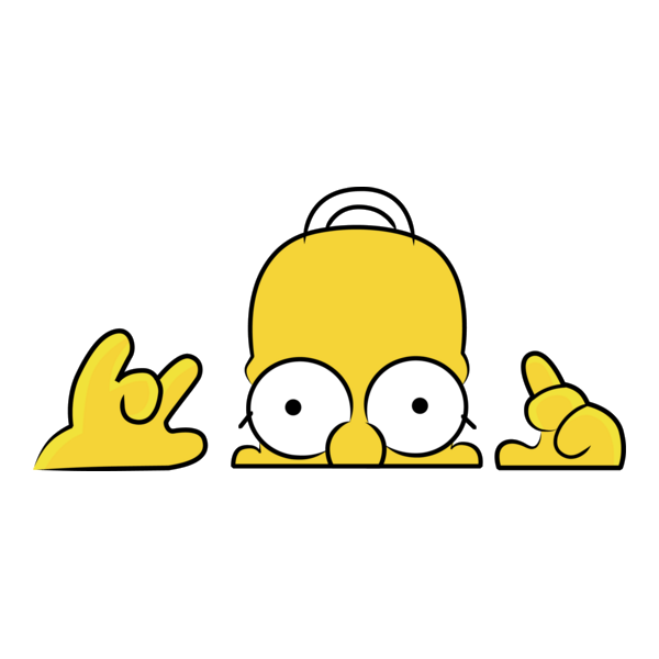 Homer peeking