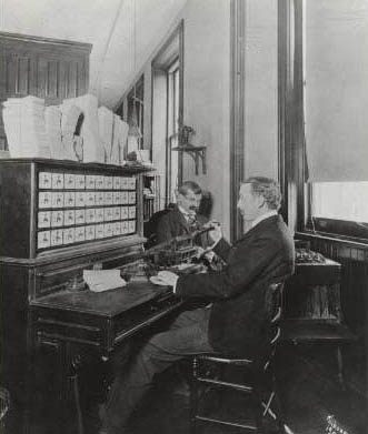 A Hollerith electric tabulating machine