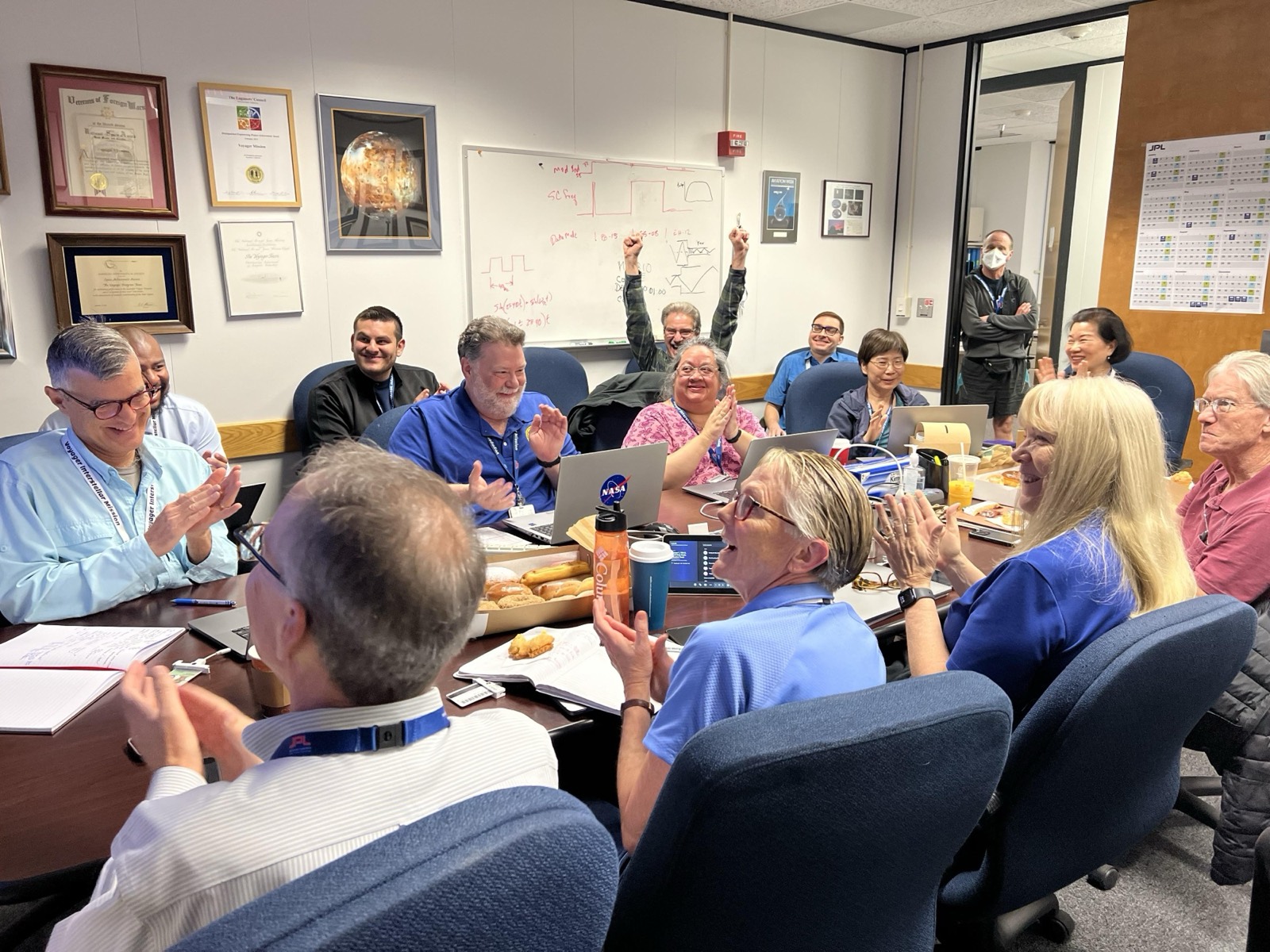 The Voyager team at JPL, April 2024